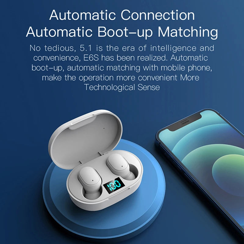 Digital Display Wireless Bluetooth Earphone Sports Running Stereo Bluetooth Earbuds For iPhone Xiaomi Huawei Samsung Headphones