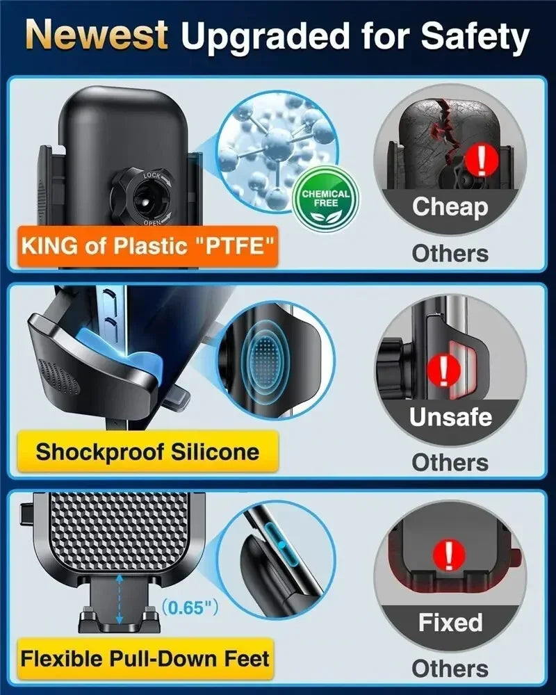 NEW 360° Rotation Car Phone Holder Sucker Mount Cellphone Stand Stable Suction Cup Support in Car Universal Mobilephone Bracket