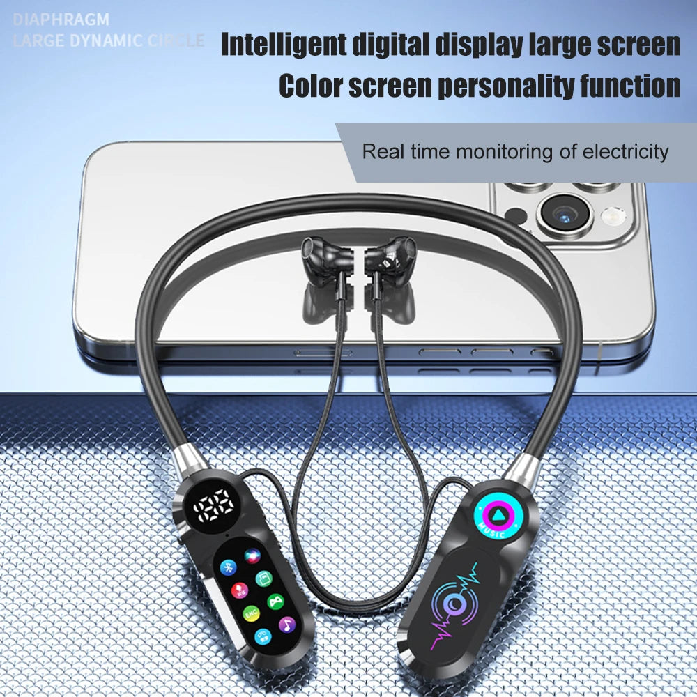 Wireless Bluetooth 5.4 Headset with LED Display HiFi Sound Quality Sports And Gaming Earbuds