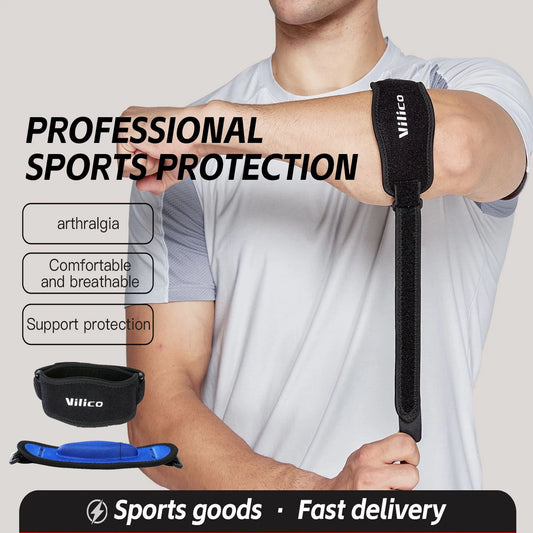 1Pc Tennis Elbow Brace Strap for Tendonitis Joint Pain Adjustable Elbow Support for Gym Basketball Tennis Golf Elbow Protector