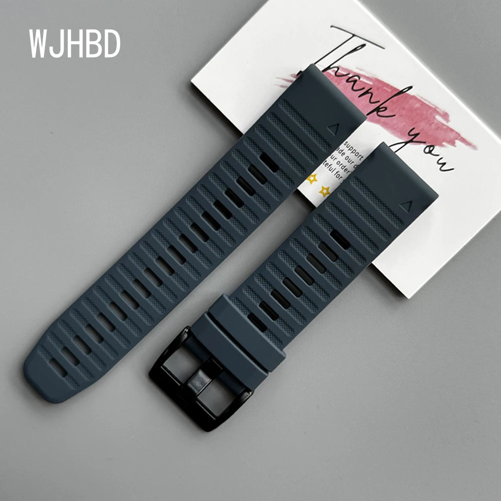 Sport Silicone Strap for Garmin Descent G2 G1 Mk3i Mk2 Mk1/Fenix 8 Pro E 7 7X 6 6X 5 5X/Epix Soft Bracelet 22/26mm Quickfit Band