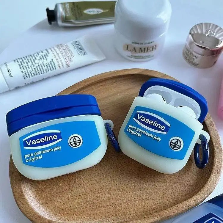 For Airpods 1 2 3 4 Pro 2 3D Vaseline Designer Silicone Case Bluetooth Earphone Cover For Airpods Charging Box Case With Hook