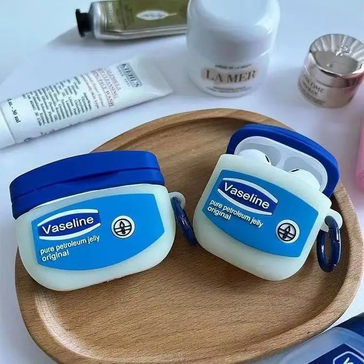 For Airpods 1 2 3 4 Pro 2 3D Vaseline Designer Silicone Case Bluetooth Earphone Cover For Airpods Charging Box Case With Hook