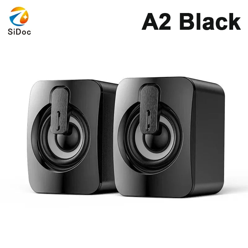 Suitable for Macbook desktop laptop speakers, computer speakers with microphone, stereo 3.5mm AUX home office computer speakers