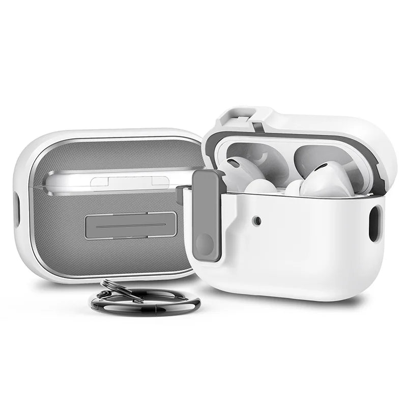 Safety Lock Buckle Shockproof Case For AirPods 3 4 Wireless Earphones Protective Case For AirPods Pro 2 1 Headphones Accessories