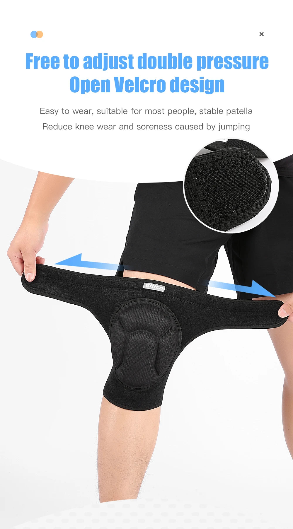 Pressure strap protection Sports Thickening Knee Pads Volleyball Extreme Sports Kneepad Brace Support Anti collision ElasticKnee