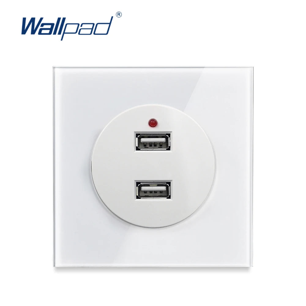 EU Korea Russian Wall Socket White Tempered Glass Frame RJ45 CAT6 TV Outlet Single Double Triple 86x86mm Box Requried Wallpad