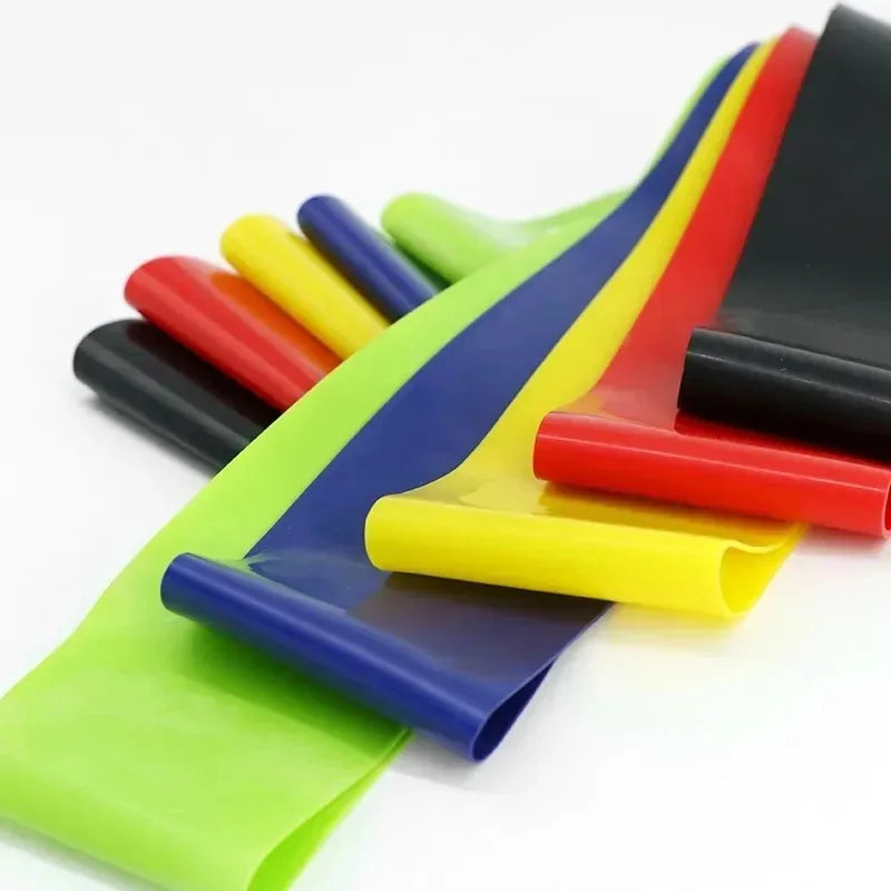 1/5/6pcs Yoga Resistance Rubber Bands Indoor Outdoor Fitness Equipment 0.35mm-1.1mm Pilates Sport Training Workout Elastic Bands