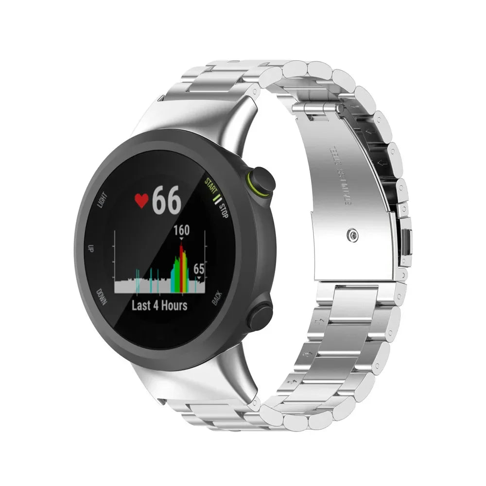 High-end Stainless Metal Steel Strap For Garmin Forerunner 45 45S Garmin Swim 2 Smart Watch Band Replacement Bracelet Correa