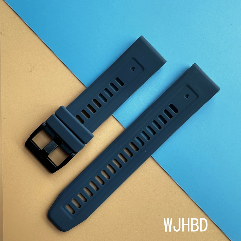 Sport Silicone Strap for Garmin Descent G2 G1 Mk3i Mk2 Mk1/Fenix 8 Pro E 7 7X 6 6X 5 5X/Epix Soft Bracelet 22/26mm Quickfit Band