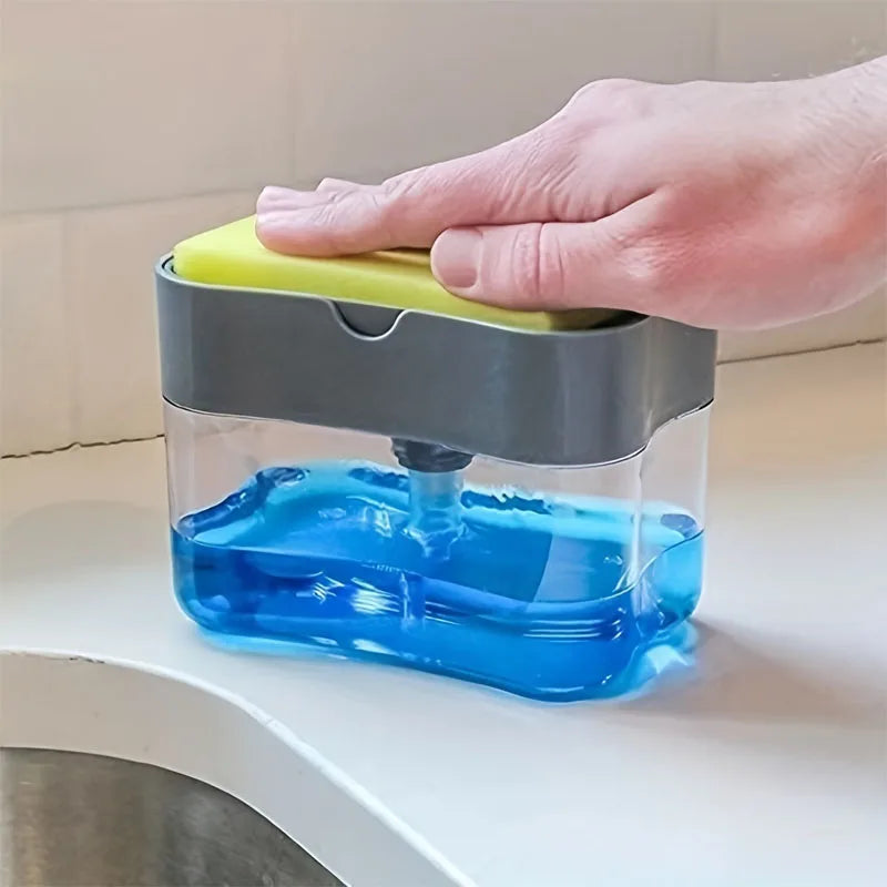 Soap Dispenser Kitchen Accessories Press type Portable Liquid Soap Dispenser Clean Cloth Dishwashing Pot Clean Tool For kitchen