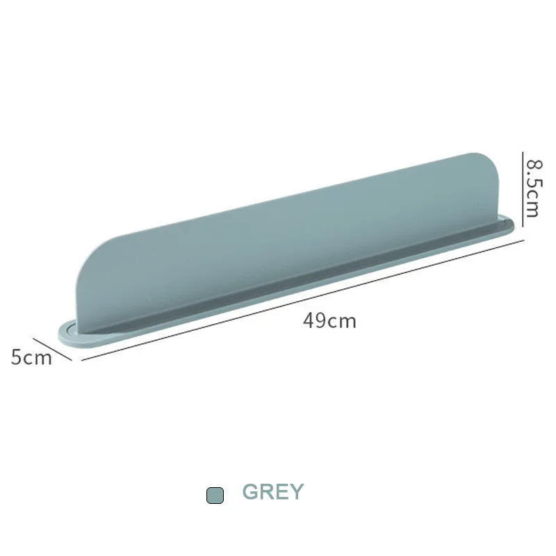 Soft Silicone Kitchen Sink Partition Adhesive Splash Proof Dishwashing And Vegetable Washing Sink Splitter