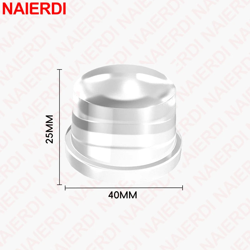NAIERDI Wall Protector Silicone Door Stopper Self-Adhesive Nail-Free Door Stops Anti-Collision Door Holder Hardware