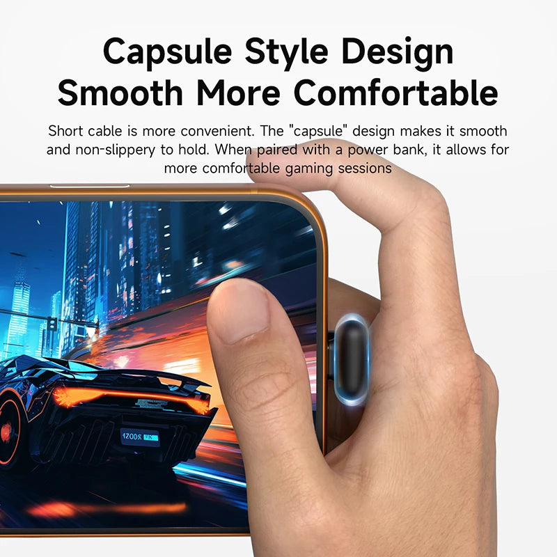 Hagibis USB C Right Angle Cable Short 90 Degree Type-C Power Bank Fast Charging Capsule Cord PD 60W for iPhone 17 Pro Max 16 15