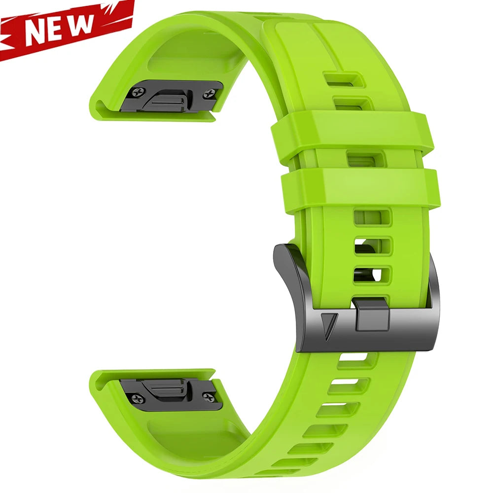 QuickFit 26 22mm Silicone Sport Watch Band for Garmin Fenix 7 7X PRO 6 6X GPS 5 5X Plus 3 HR Epix Pro instinct 2X Strap Bracelet