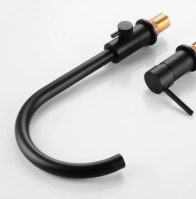 Bathroom Bathtub Shower Faucet with Swivel Tub Spout and Handhold Shower Brass Wall Mounted Hot Cold Water Mixer Bath Tap