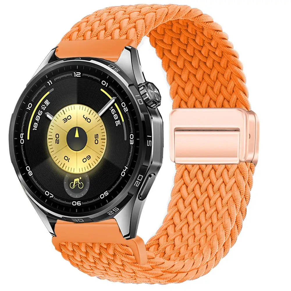 Magnetic Braiede Nylon Loop Band for HUAWEI watch GT 6 pro 46mm elastic Accessories Bracelet correa gt6 gt5 22mm watch straps