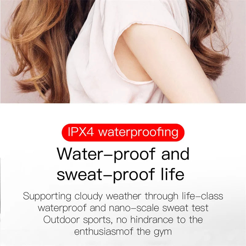 Digital Display Wireless Bluetooth Earphone Sports Running Stereo Bluetooth Earbuds For iPhone Xiaomi Huawei Samsung Headphones