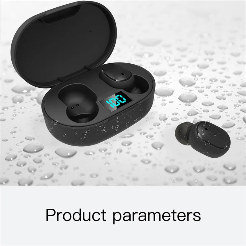 Digital Display Wireless Bluetooth Earphone Sports Running Stereo Bluetooth Earbuds For iPhone Xiaomi Huawei Samsung Headphones