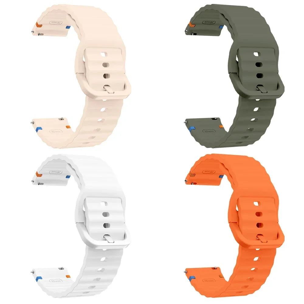 22mm Band For Garmin Forerunner 570 47mm 265 255 M Watch Strap For Garmin Venu 3/Vivoactive 4 Silicone Sport Breathable Bracelet