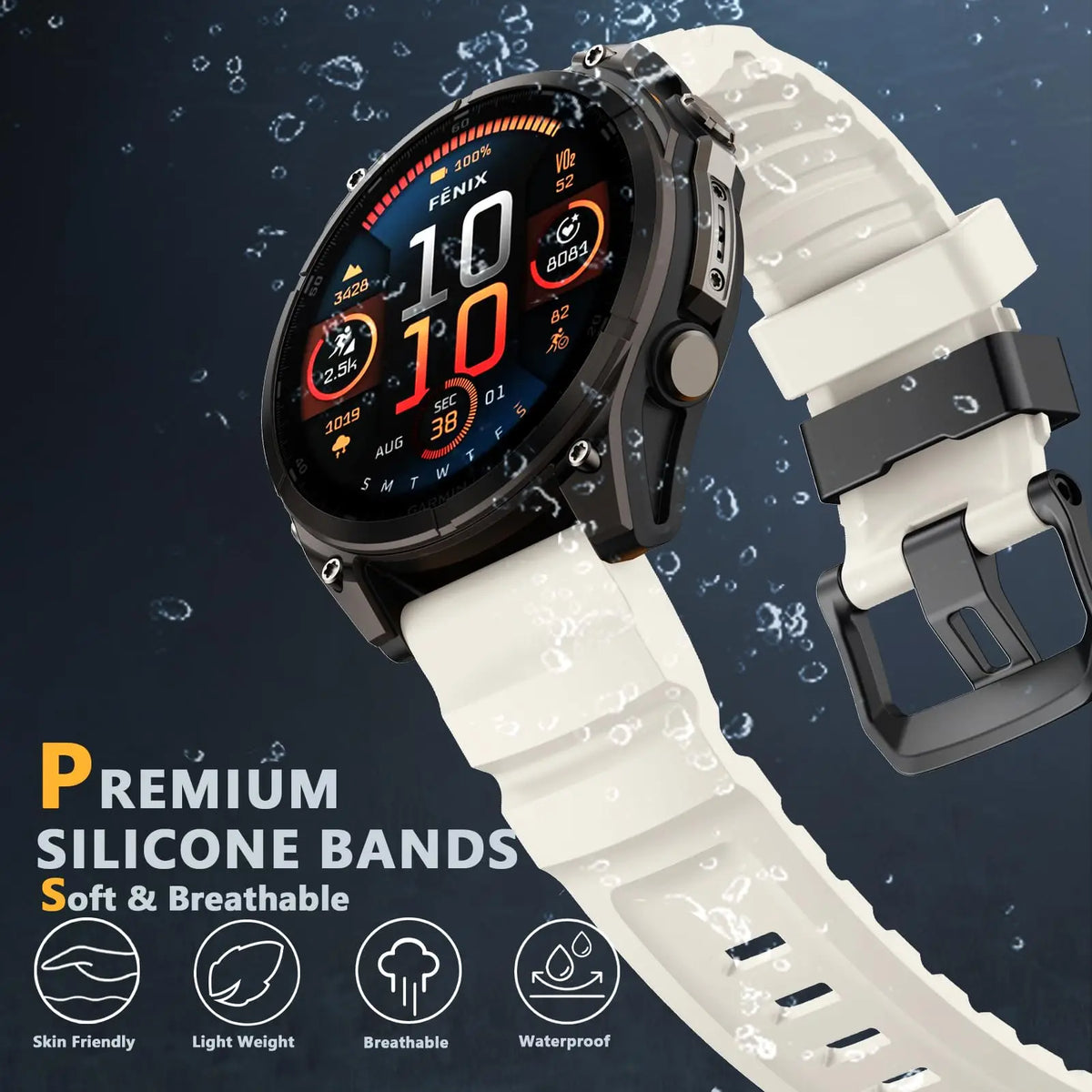 26mm 22mm Quick Fit Strap for Garmin Fenix 8 7X 7 Pro Fenix 6X 6 5X 5Plus Tactix 7 silicone belt bracelet Fenix 8 51mm 47mm band