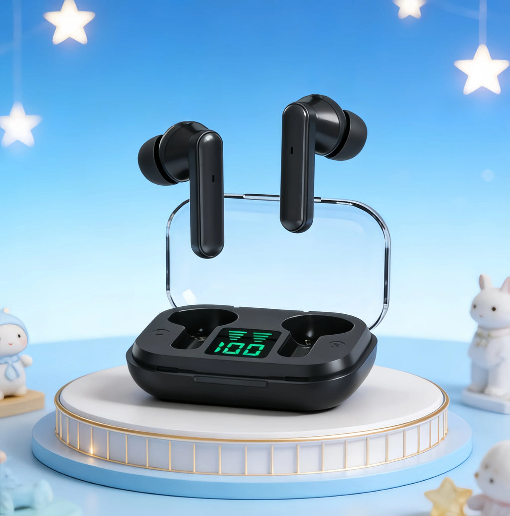TWS Earpuds Wireless Bluetooth 5.3 Sport Gaming Headsets Noise Reduction Earbuds Mic Headphones with LED Display Earphones