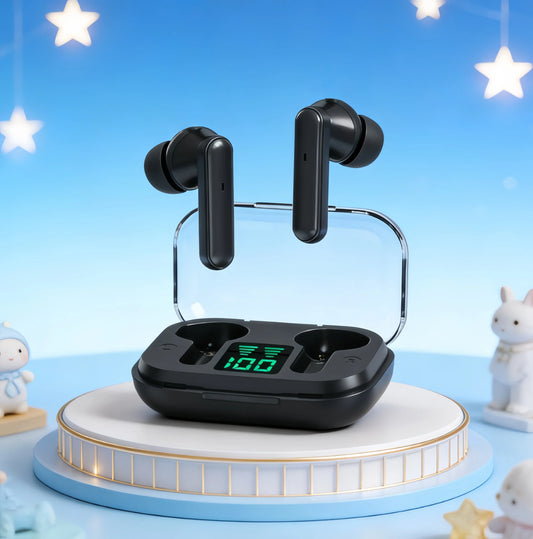 TWS Earpuds Wireless Bluetooth 5.3 Sport Gaming Headsets Noise Reduction Earbuds Mic Headphones with LED Display Earphones