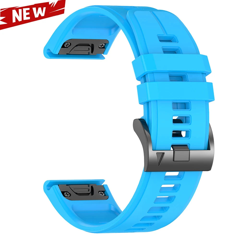 QuickFit 26 22mm Silicone Sport Watch Band for Garmin Fenix 7 7X PRO 6 6X GPS 5 5X Plus 3 HR Epix Pro instinct 2X Strap Bracelet