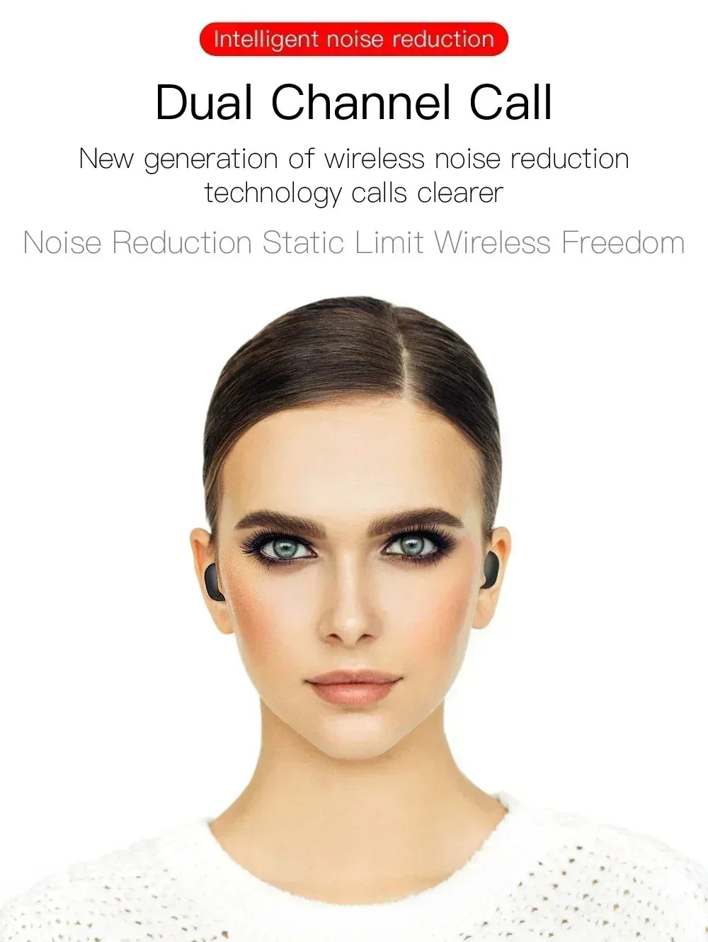 TWS E6S Bluetooth Earphones Wireless bluetooth headset Noise Cancelling Headsets With Microphone Headphones