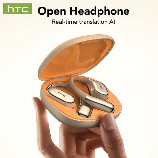 【AI Translator Earbud】 HTC NE39 Earphones Bluetooth OWS Sports Wireless Headphones Noise Reduction Earbud With Mic Long life