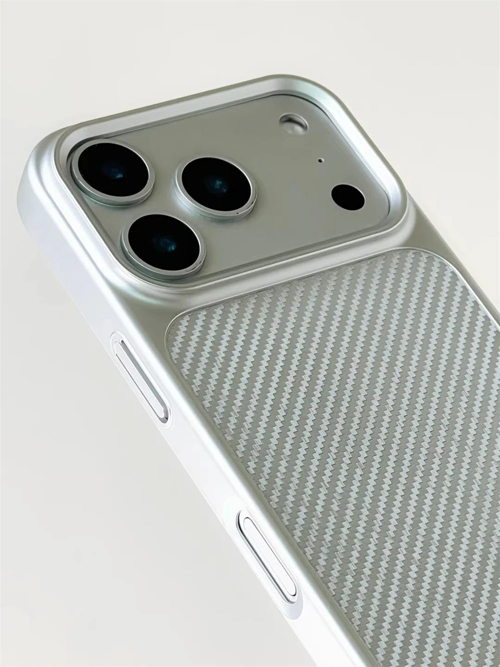 Luxury Business Carbon Fiber Pattern Hard PC Magnetic Case For iPhone 17 16 15 Pro Max For Magsafe Wireless Charging Matte Cover