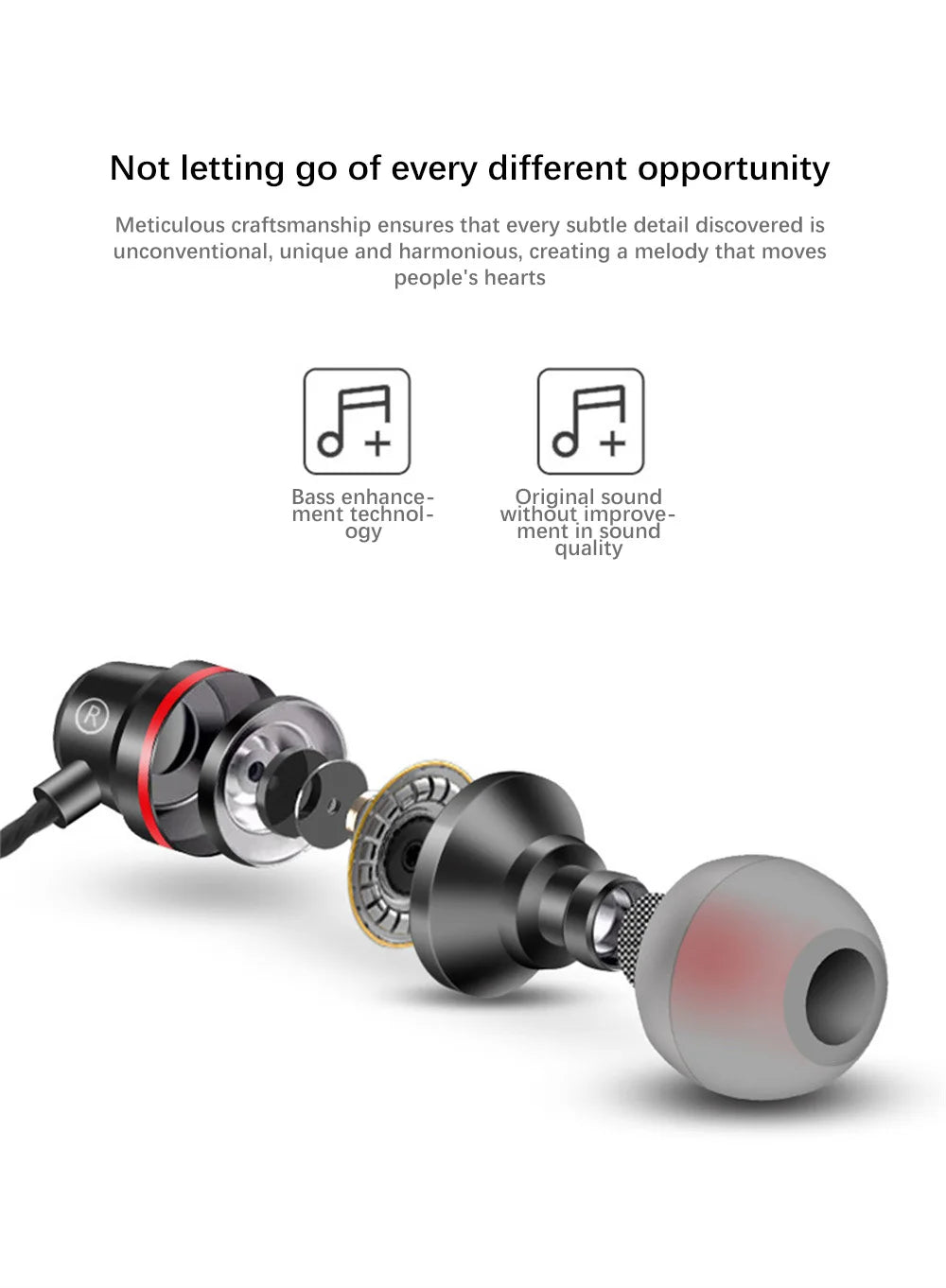 X6 Metal Earphones High Quality Bass Noise Reduction Headphones Sport Headset Auriculare MP3 Computer Headphones Wired Earphones