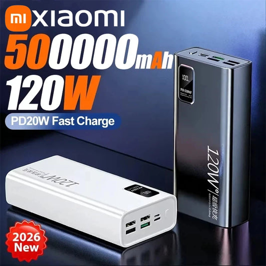 Xiaomi 50000mAh 120w Super Fast Charging External Battery Ultra Capacity PowerBank Portable LED Digital Display For IPhone