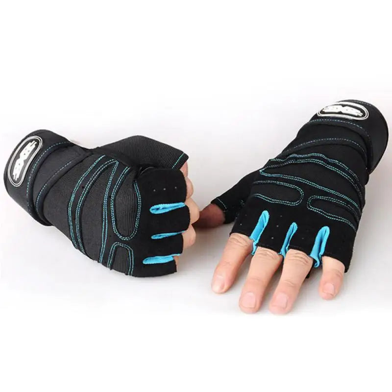 Gym Fitness Heavyweight Training Gloves Men women Sports Body Building Half Finger Non-Slip Gloves Wrist Support Weightlifting