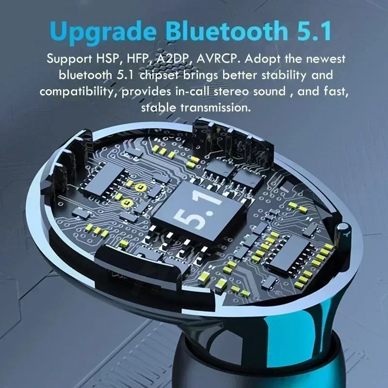 Original M10 Wireless Bluetooth Earpods - All-in-One Sports Headphones with Noise Canceling, Stereo Sound & Built-in Microphone