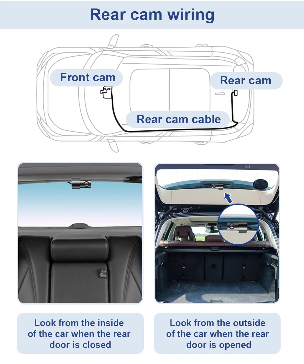 FITCAMX 4K Dashcam for Kia Niro & Niro EV 2017-2024, WIFI APP Connected Car Camera Driving Recorder for Kia Sorento 2021-2025