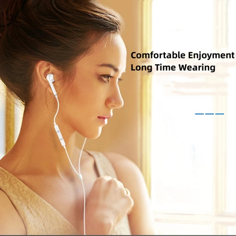 Type C 3.5mm Wired Earphones For in-ear Redmi mi Xiaomi 17 15 14 13 12 11 Pro Headphones iphone16 15 Samsung Huawei Phone Tablet