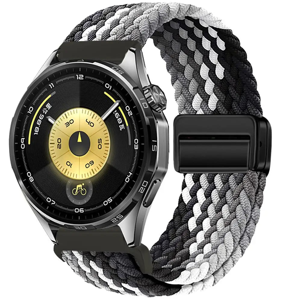 Magnetic Braiede Nylon Loop Band for HUAWEI watch GT 6 pro 46mm elastic Accessories Bracelet correa gt6 gt5 22mm watch straps