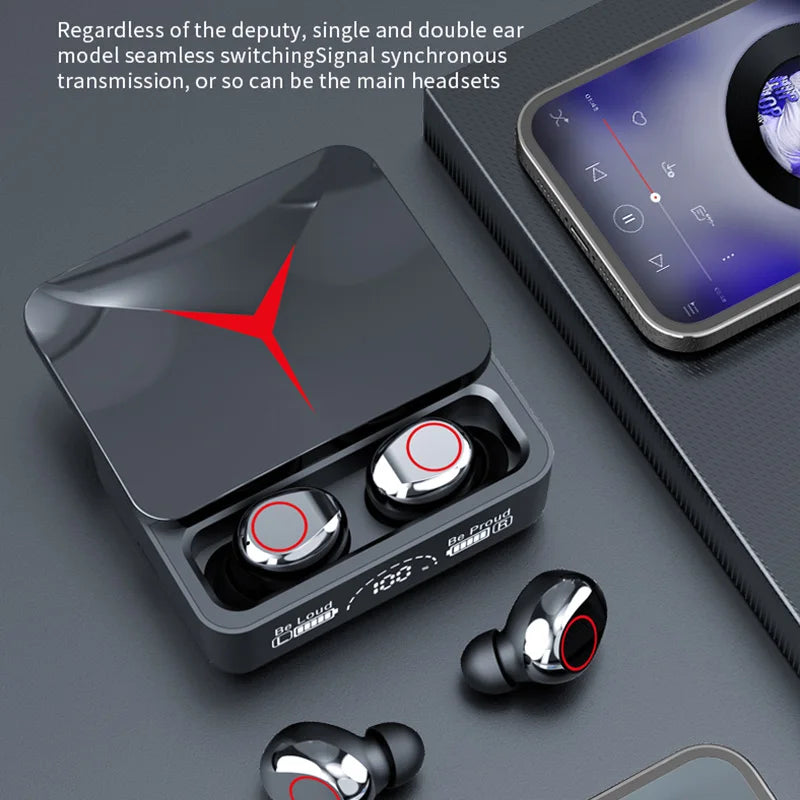 Original TWS M90 Wireless Headphones Sliding Cover Gaming Earphone Bluetooth 5.3 Sport Earbuds Music Headsets For Iphone Xiaomi