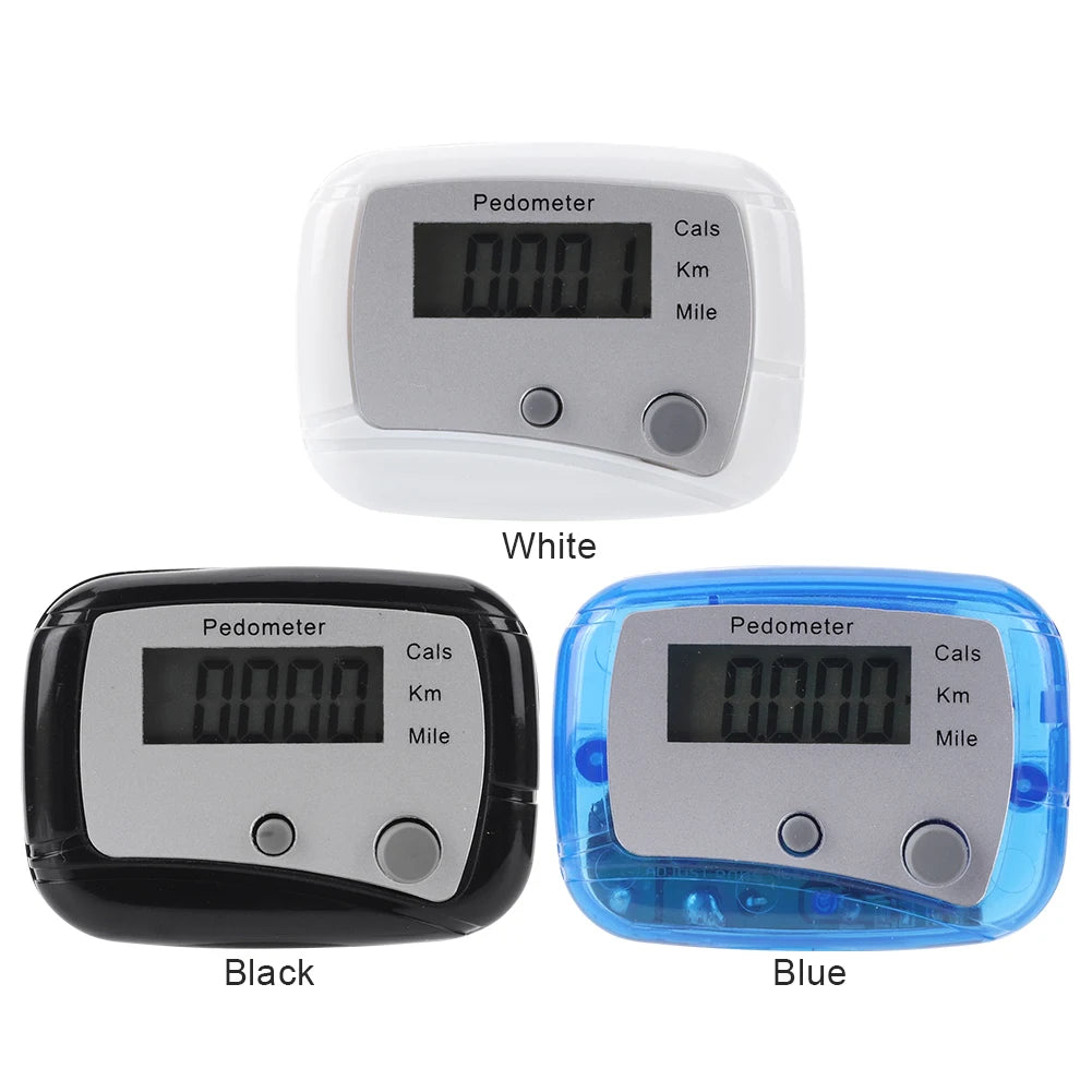 Walking Pedometer Accurate Step Tracker Mile Kilometer Calorie Calculation Electronic Pedometer Step 0-99999 for Outdoor Sports