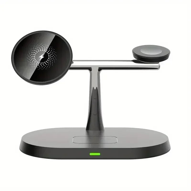 NEW Magnetic Wireless Charger Stand For iPhone 16 15 14 13 12 Pro iWatch 9 8 Airprods 3 In 1  Fast Charging Station