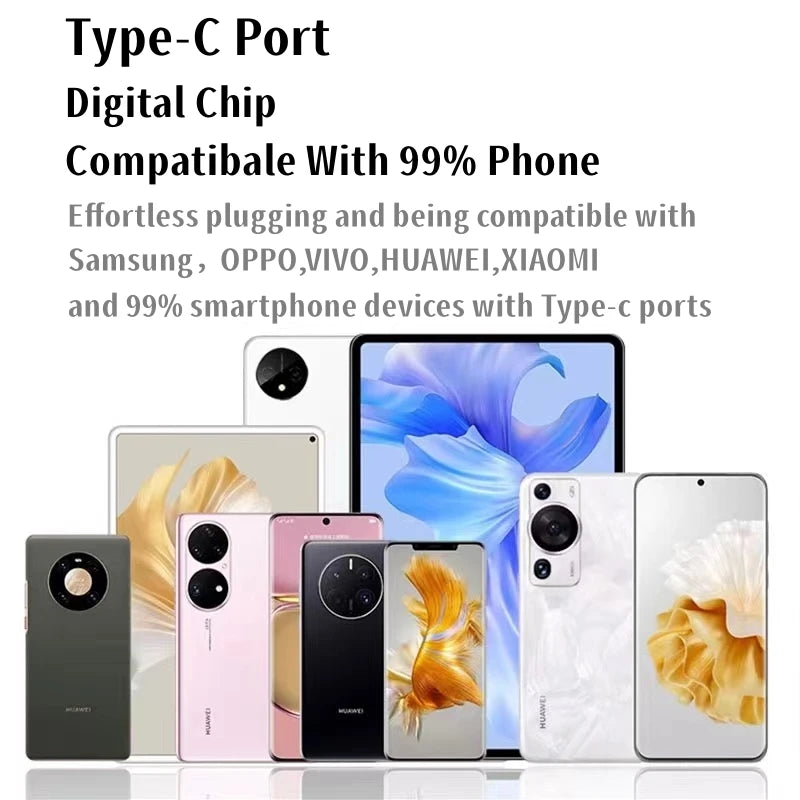 Type C 3.5mm Wired Earphones For in-ear Redmi mi Xiaomi 17 15 14 13 12 11 Pro Headphones iphone16 15 Samsung Huawei Phone Tablet