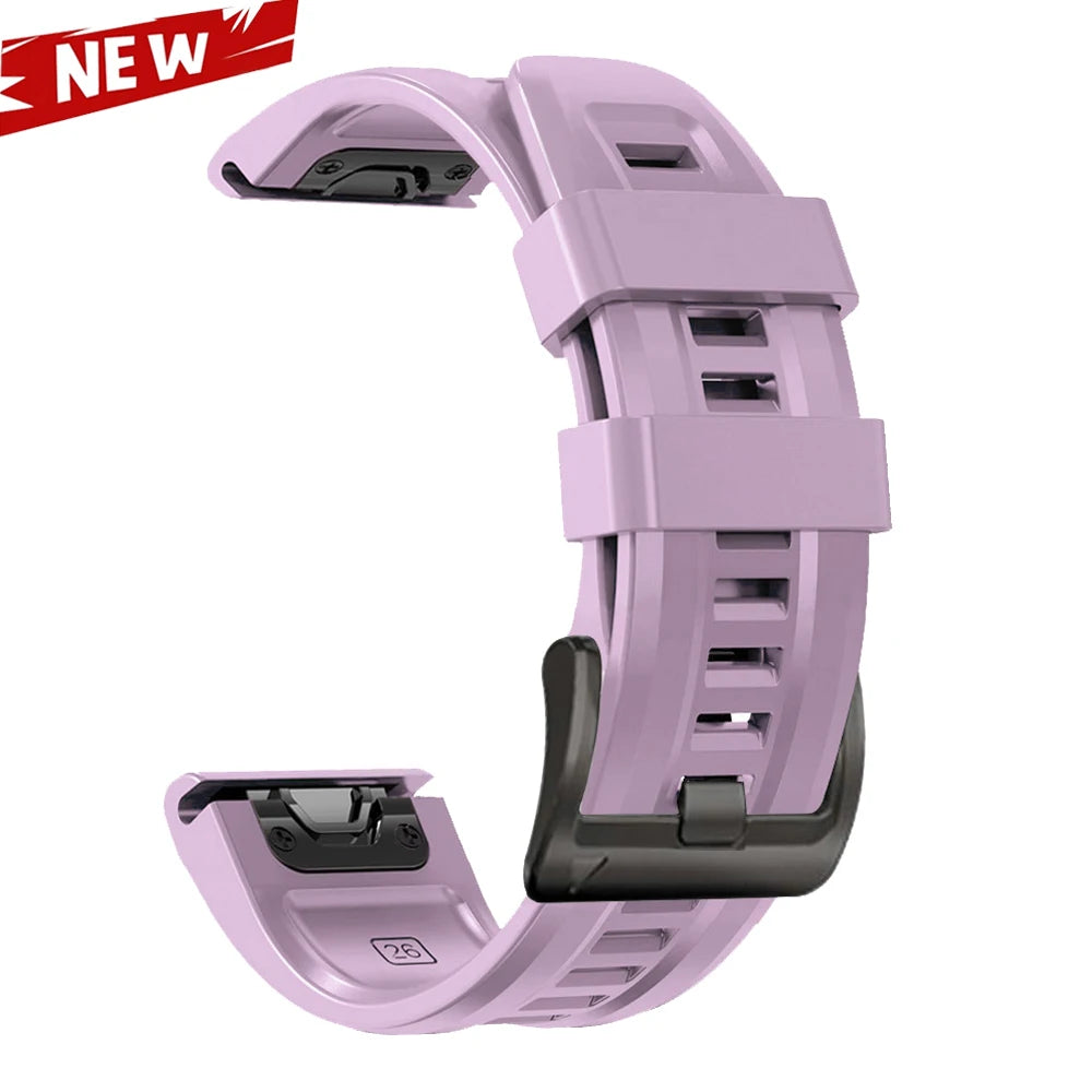 QuickFit 26 22mm Silicone Sport Watch Band for Garmin Fenix 7 7X PRO 6 6X GPS 5 5X Plus 3 HR Epix Pro instinct 2X Strap Bracelet