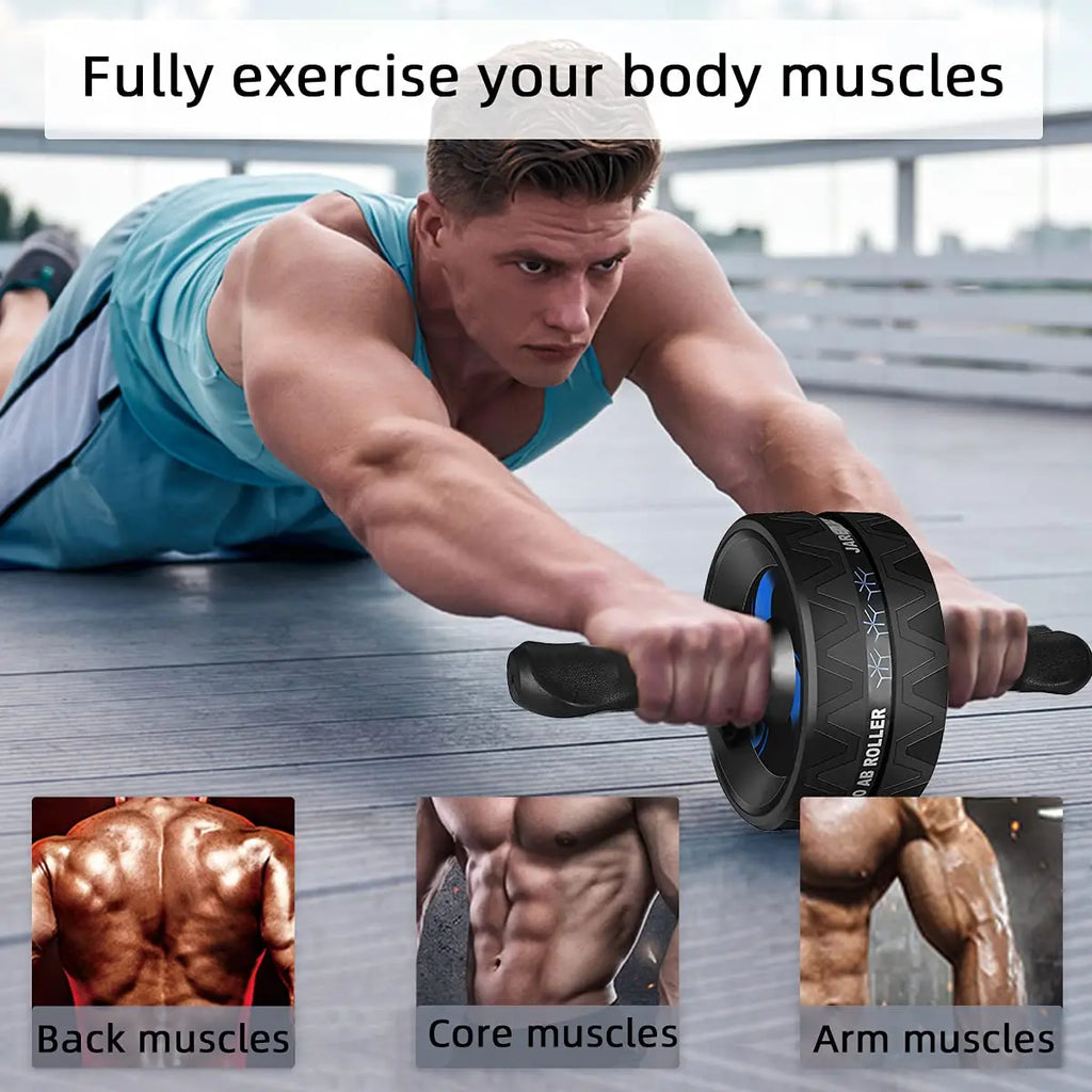 Ab Roller Wheel, Abs Workout Equipment for Abdominal & Core Strength Training, Exercise Wheels for Home Gym, Fitness Equipment