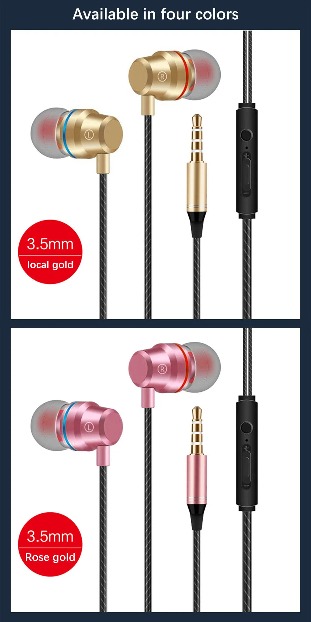 X6 Metal Earphones High Quality Bass Noise Reduction Headphones Sport Headset Auriculare MP3 Computer Headphones Wired Earphones