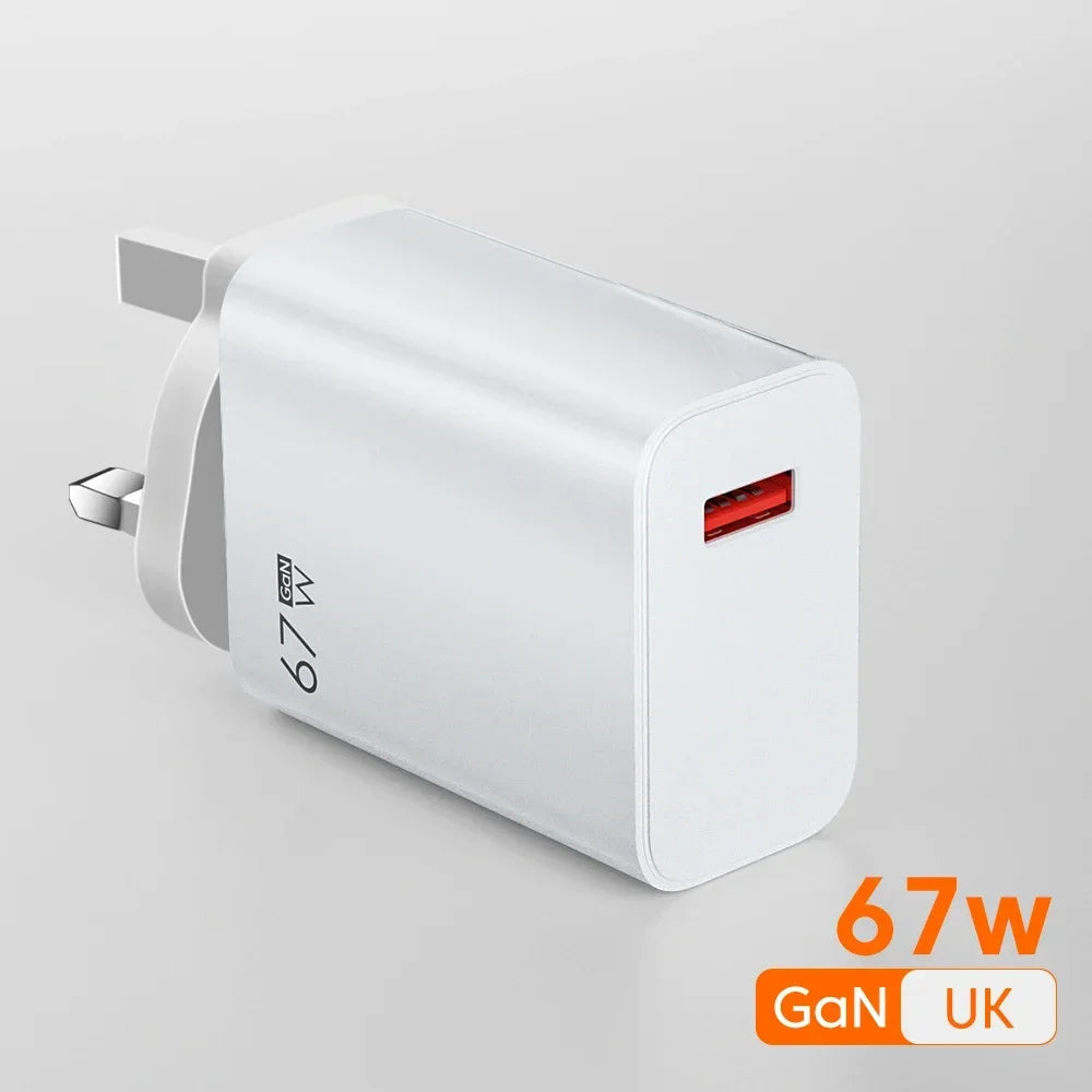 67W Fast Charger For Xiaomi 14 13 12 11 Ultra Redmi Note 13 12T Pro POCO X6 Turbo Type C Cable Power Adapter USB Quick Charger