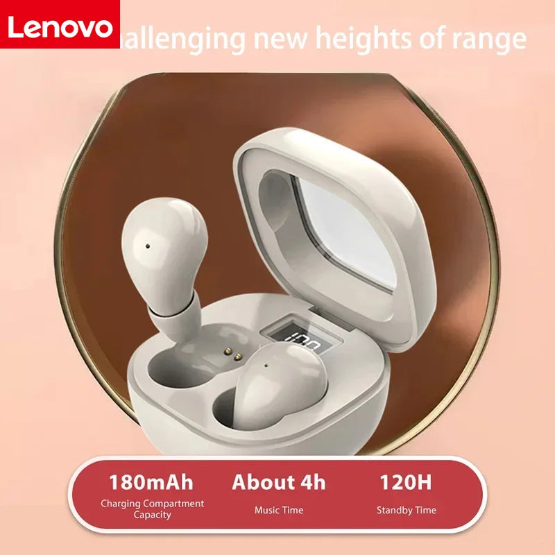 Lenovo Mini Wireless Bluetooth Earphones, Compact Sleep Earbuds, Invisible Earphones for Work and Sports, High-Definition HiFi