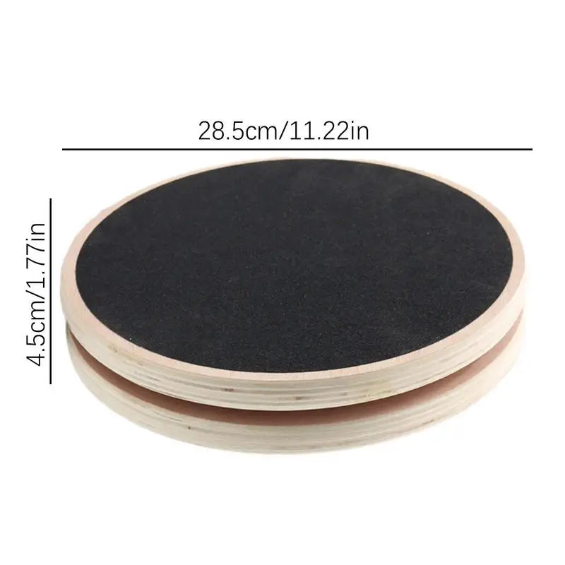 Waist Twisting Disc AB Disc Machine Wooden Disc Sculpture Twist With Handles Workout Training Board Body Trainer For Hips And