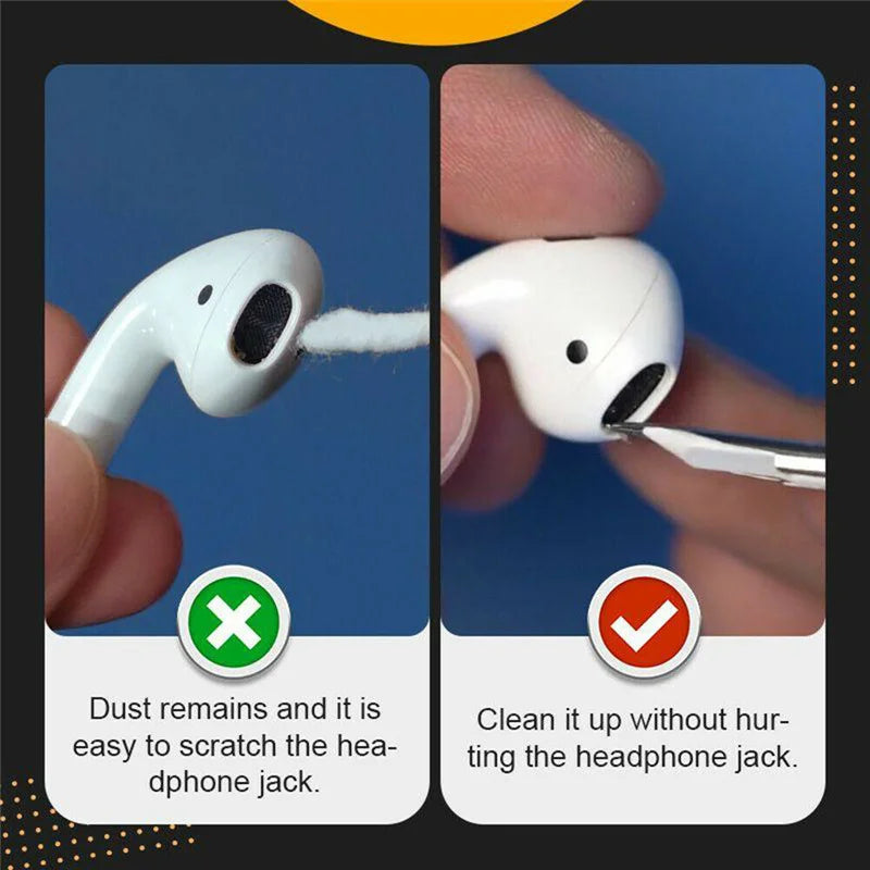 Wireless Bluetooth Headphone Cleaning Pen Durable Earbuds Case Cleaner Kit Clean Brush For AirPods Por Samsung Xiaomi Earphone