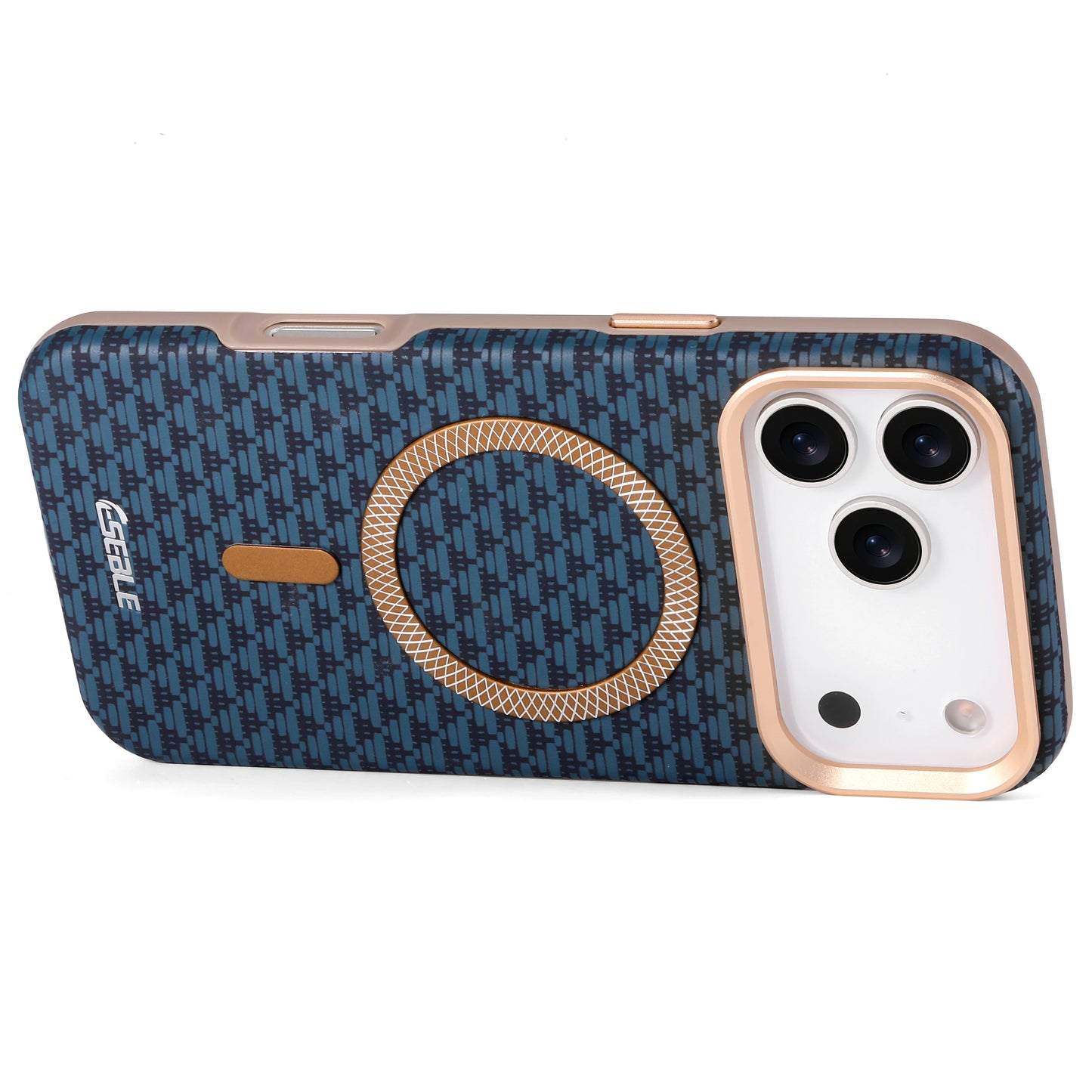 Luxury Business Bitmap Leather Magnetic Phone Case For iPhone 17 16 15 14 13 Pro Max 17Pro 17Air Metal Lens Button Bumpe Cover
